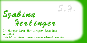 szabina herlinger business card